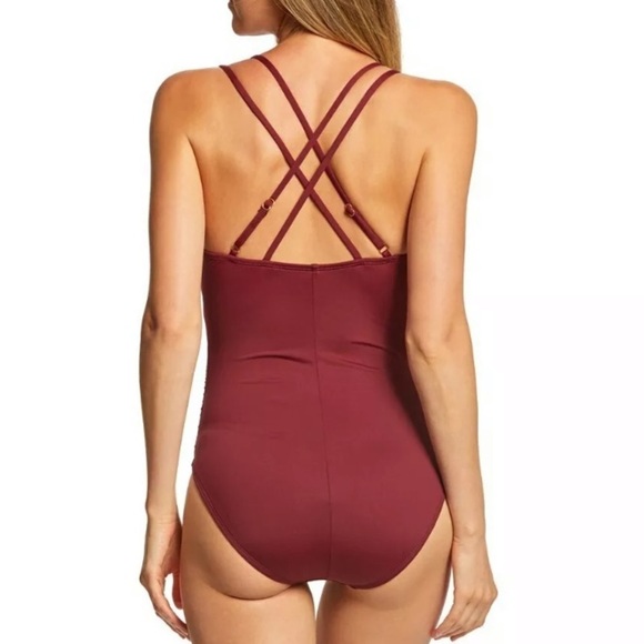 LA Blanca Island Goddess Suplice 1 Piece Swimsuit - Picture 3 of 6